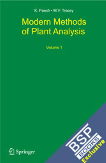 Modern Methods of Plant Analysis, 7 Vol. Set     Set Price  ( PCI Recommended )